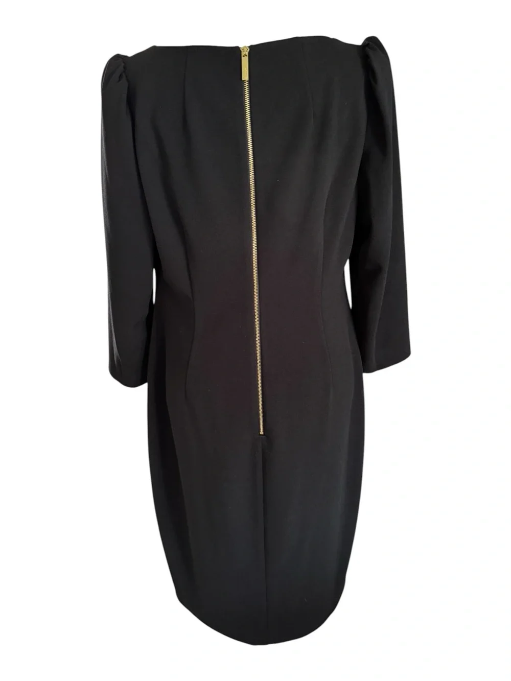 Calvin Klein Three-Quarter Sleeve Scuba Crepe Sheath Dress